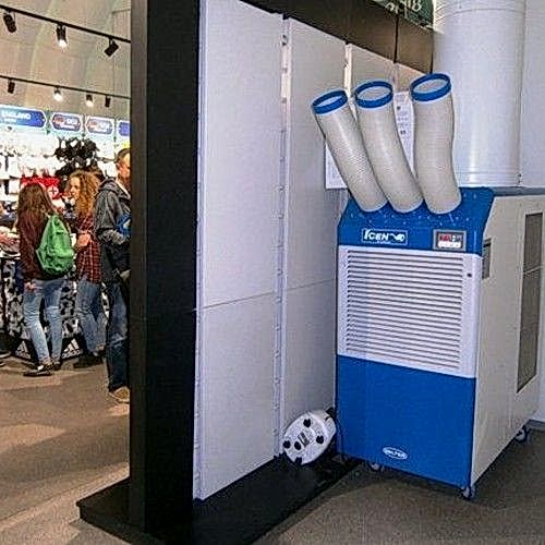 Мобильная система кондиционирования шатер внутри