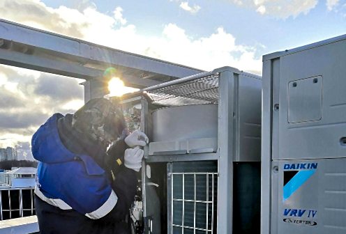 Доработка VRV-систем Daikin для офиса Лукойл-Алматы